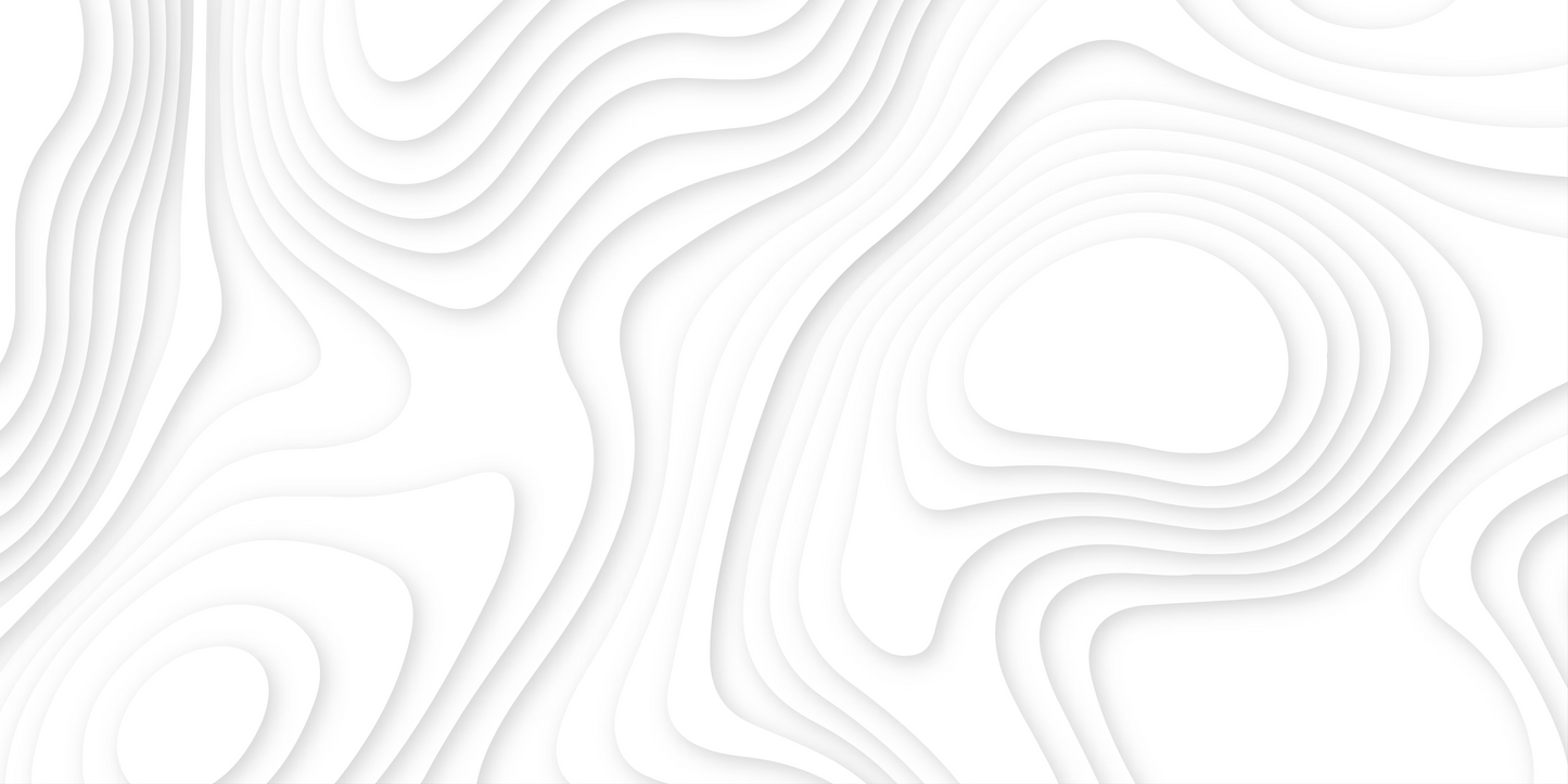 Elegant White Topographic Map Contour Line Pattern