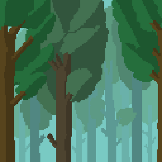 Enchanted Grove | Retro Pixel Art Forest