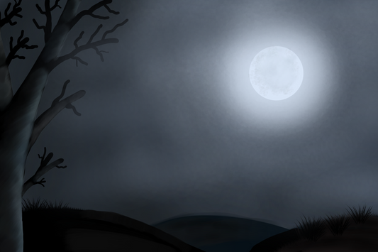 Eerie Moonlight | Misty Horror Background