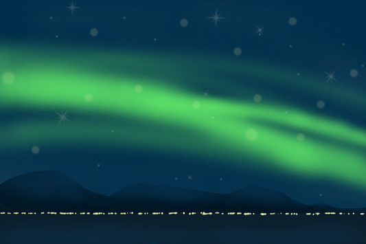 Aurora Borealis | Northern Lights Digital Landscape