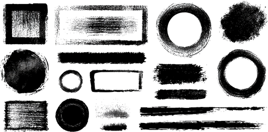 Grungy Chalkboard Style Borders and Graphic Elements