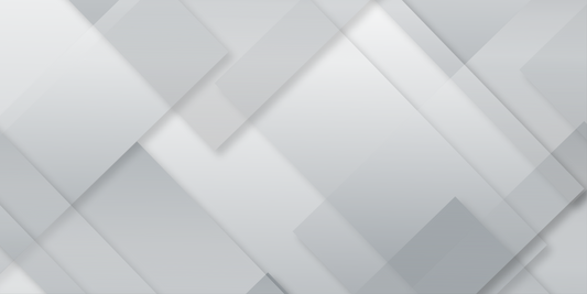 Clean gray diagonal panels glide across a luminous grey surface