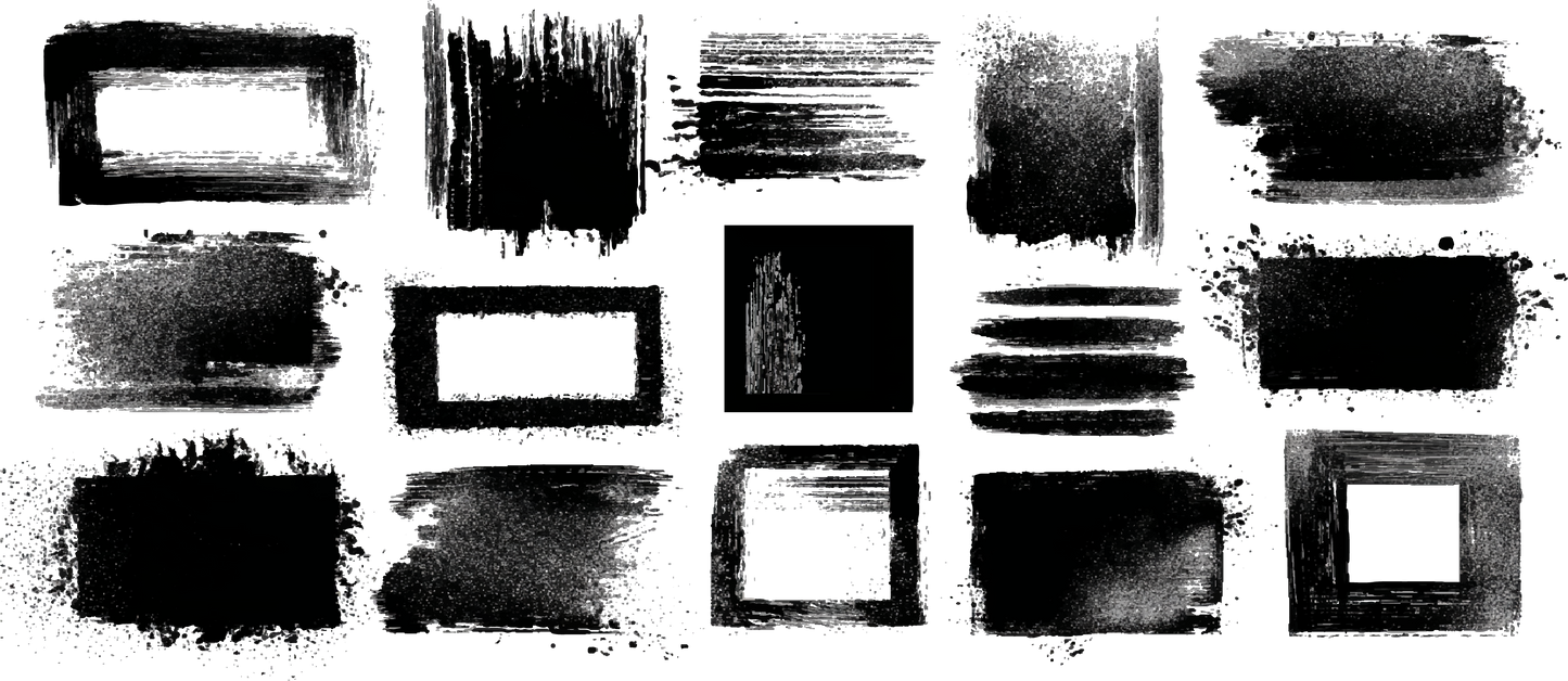 Geometric grey diamonds and squares layer deeply on dark charcoal