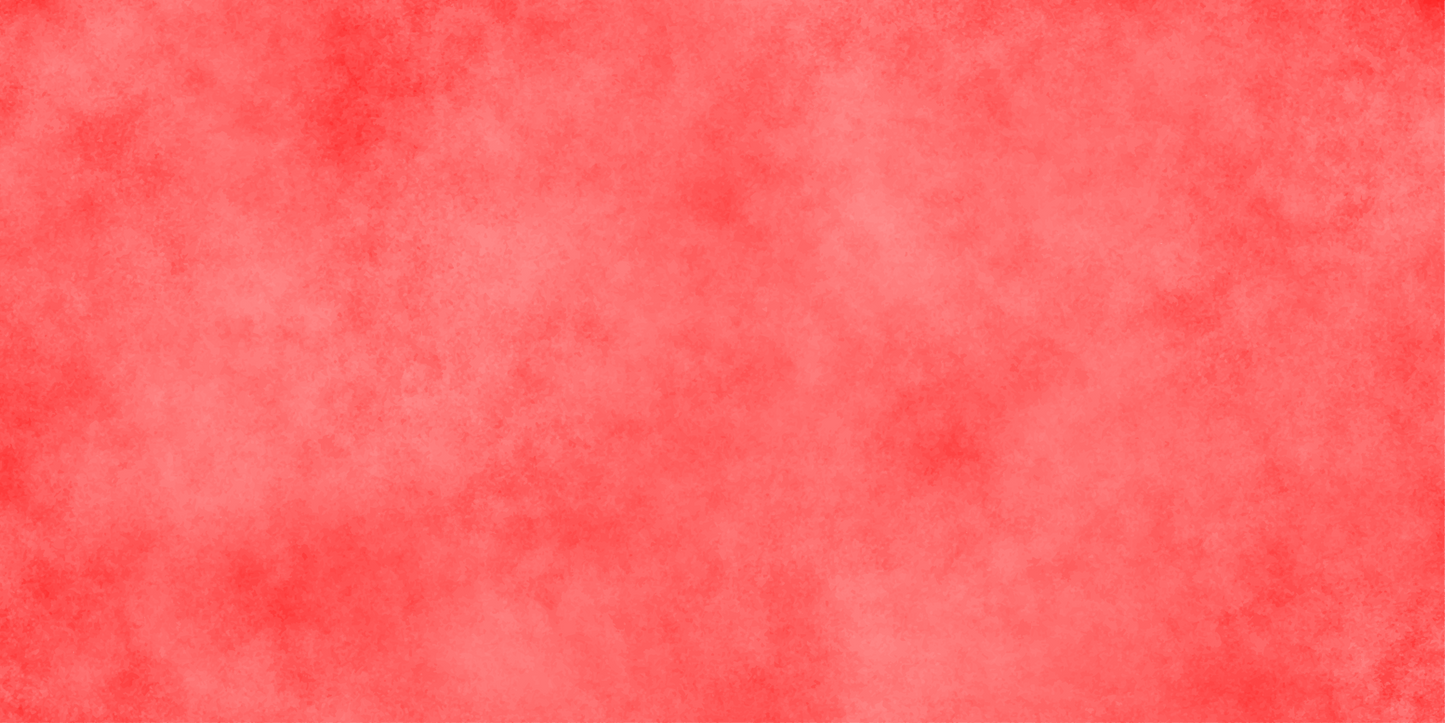 Vivid red watercolor wash spreads warmly across textured paper
